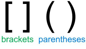 Order Of Parentheses And Brackets In Writing