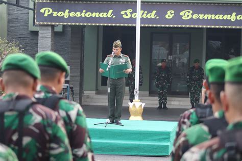 Pupuk Jiwa Nasionalisme Kodim 0410 KBL Gelar Upacara Bendera Haluan