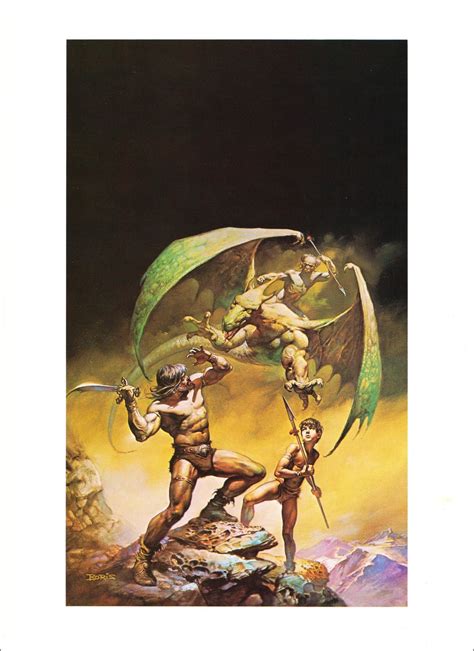Boris Vallejo Vintage Dark Fantasy Cover Art C Of Aquilonia Female Nude