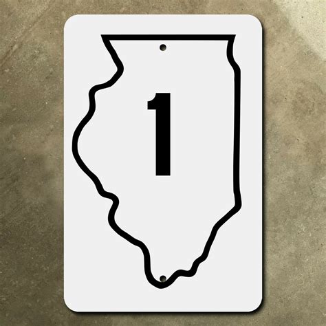 Illinois state route 1 highway sign - Signs by Jake