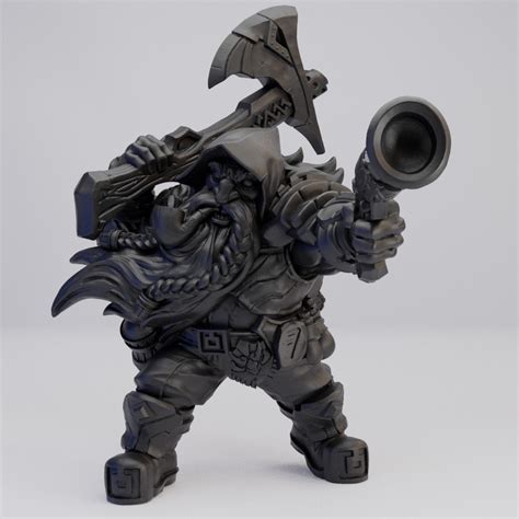 Hot Goblin ピストルドワーフ戦士 ミニチュア ホットゴブリン TRPG