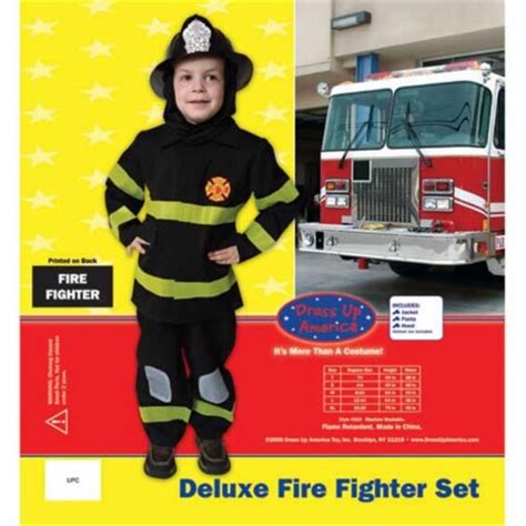 Deluxe Fire Fighter Dress Up Costume Set X Large Harris Teeter