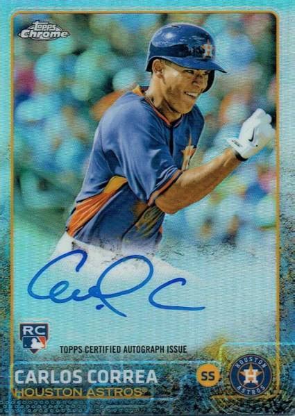 Carlos Correa Topps Chrome Auto Rc Refractor