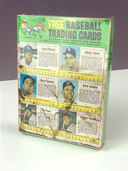 Lot Detail Post Cereal Baseball Complete Unopened Box