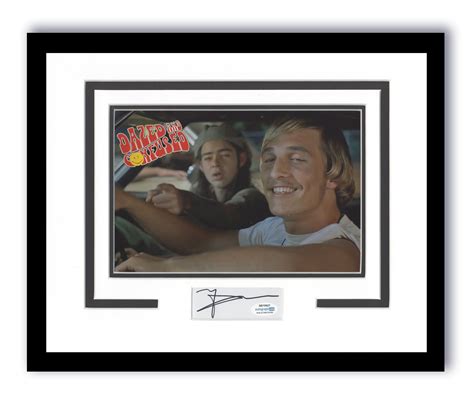 Matthew McConaughey Autograph 11x14 Framed Poster Photo Dazed And Conf ...