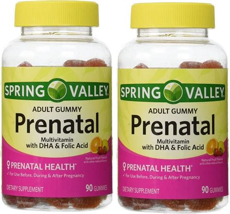 Amazon Spring Valley Adult Gummy Prenatal Multivitamin With DHA