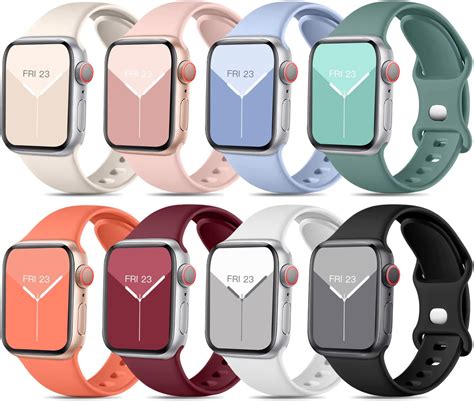 Amsky Silikon Sport Armb Nder Kompatibel Mit Apple Watch Mm