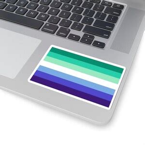 Male Gay Pride Flag Sticker, Blue Gay Flag Stickers, Male Pride Gay ...