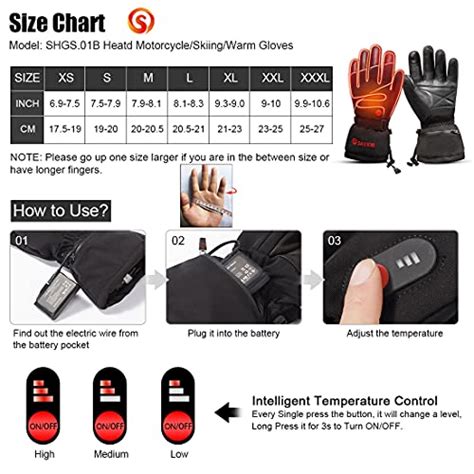 Savior Heat Heated Gloves For Men Women Rechargeable Electric Heated