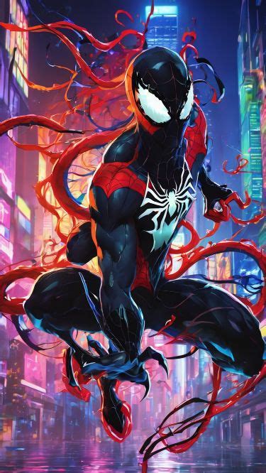 Spider Man Venom Suit | Marvel art, Spiderman artwork, Marvel character ...