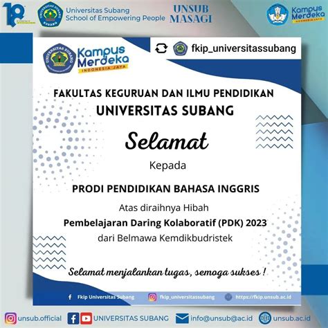 Selamat Sukses Kepada Prodi Pendidikan Bahasa Inggris Yang Telah