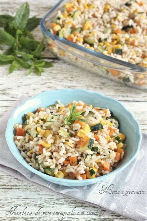 Insalata Di Riso Integrale Con Verdure Piatto Freddo