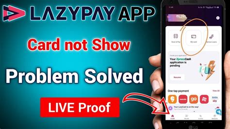 Lazypay Card Problem Solved Lazypay Card Not Show Apps Lazypay