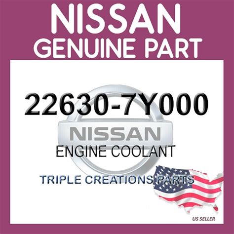 Genuine Nissan OEM 22630-7Y000 ENGINE COOLANT TEMPERATURE SENSOR ...