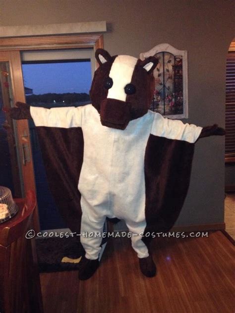 Mascot-Style Flying Squirrel Costume