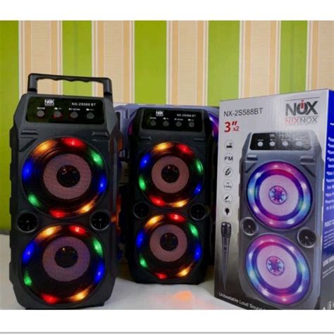 Jual Speaker Bluetooth Nixnox Led Nx S Bt Plus Mic Karaoke Suara