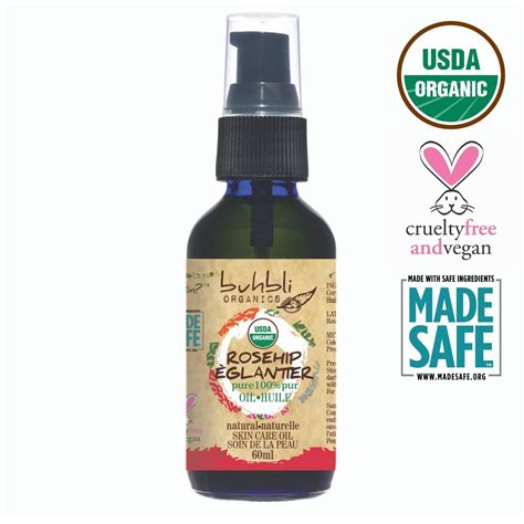 Organic Rosehip Oil 60ml Buhbli Organics