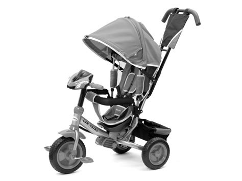 Baby Mix detská trojkolka s LED svetlami Lux Trike sivá - detijazdia.sk
