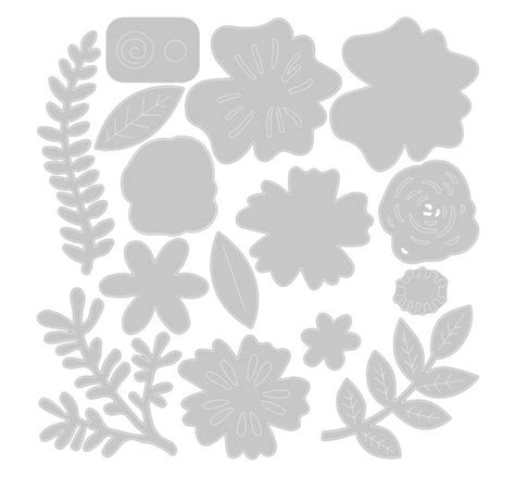 Sizzix Thinlits Stanzschablone Floral Cluster Vbs Hobby Bastelshop