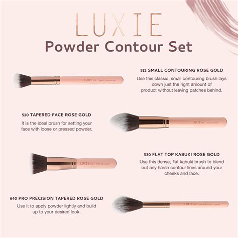 Luxie Powder Contour Set Rose Gold Buy Luxie Powder Contour Set Rose