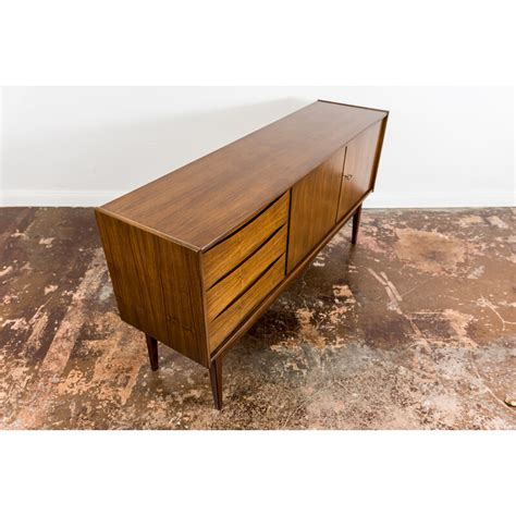 Vintage Walnut Sideboard For Bydgoskie Fabryki Mebli Poland