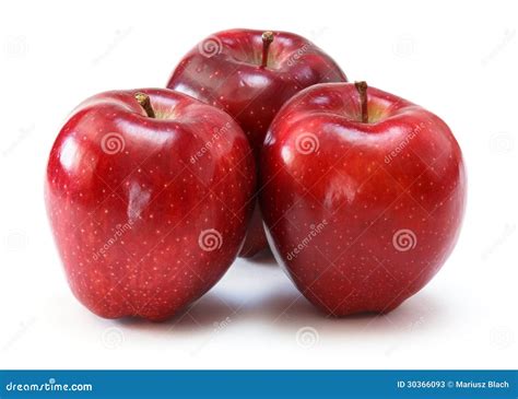 Pommes Rouges Image Stock Image Du Organique Blanc