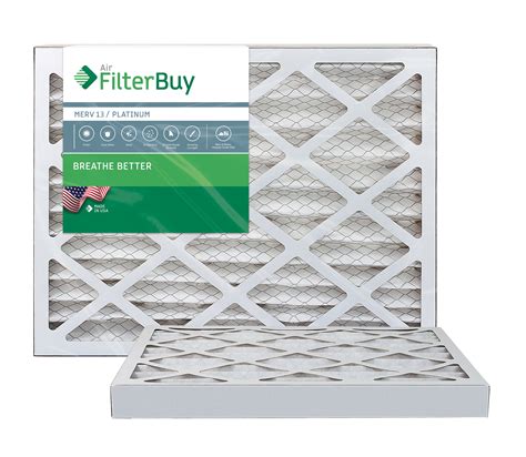 Filterbuy 16x30x2 Merv 13 Pleated Ac Furnace Air Filter Pack Of 2