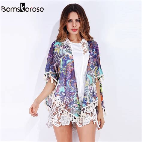 Kimono Cardigan 2018 Summer Bohemian Style Womens Tops And Blouses