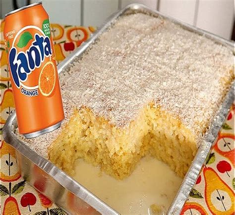 Bolo de Fanta Laranja Receita Fácil Deliciosa