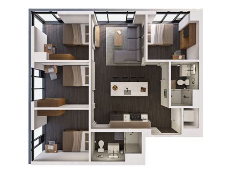 4 Bedroom Apartment Floor Plans Pdf