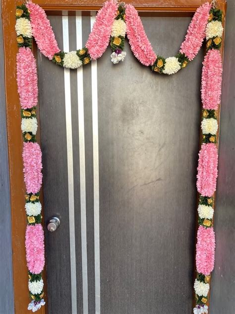 Pink Artificial Flowers Garland At Rs Piece