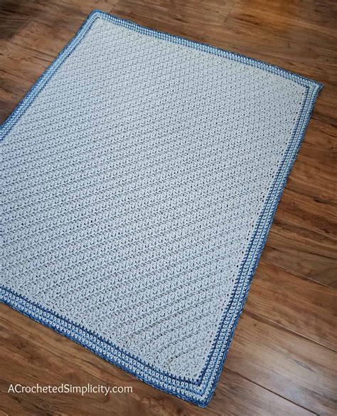 Cuddly Soft Corner To Corner Baby Blanket Free Crochet Afghan Pattern