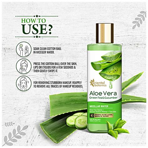 Buy Oriental Botanics Aloe Vera Green Tea Cucumber Micellar Water