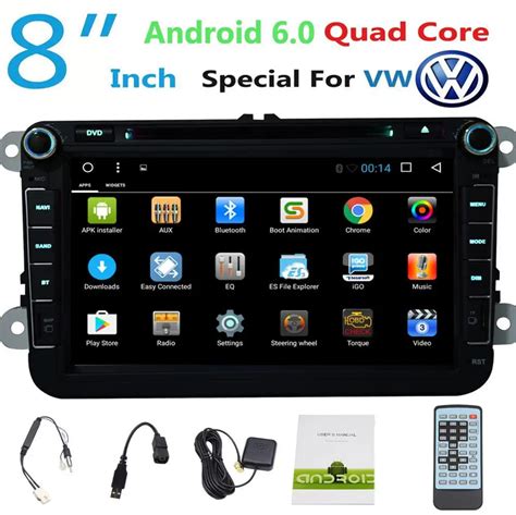 8inch Android 6 0 Car Radio DVD Player GPS Multimedia CANBUS For VW