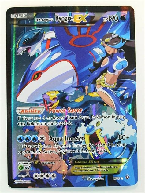 Kyogre EX 6 34 FULL ART HOLO ULTRA RARE Double Crisis Values MAVIN