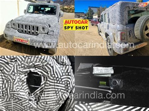 Mahindra Thar 5 Door Close Up Spy Shots Out New Design Motoroctane