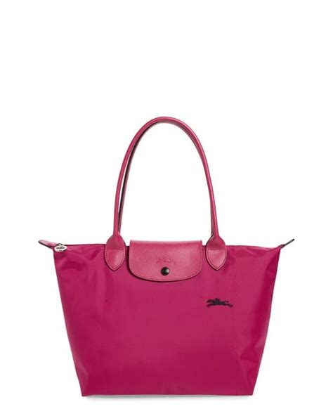 Longchamp Le Pliage Club Small Shoulder Tote In Fuchsia At Nordstrom Rack In Pink Lyst