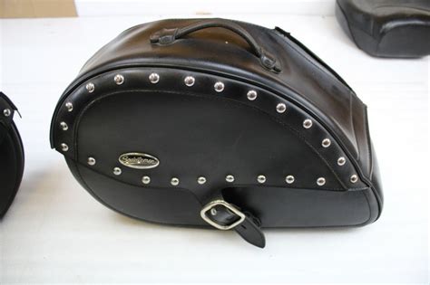 Saddlemen Leather Teardrop Black Saddlebag Set Kawasaki Vulcan In 2022