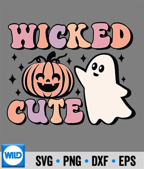 Halloween SVG Retro Halloween Pumpkin Wicker Cute Hot Ghoul Halloween SVG Cut File WildSvg