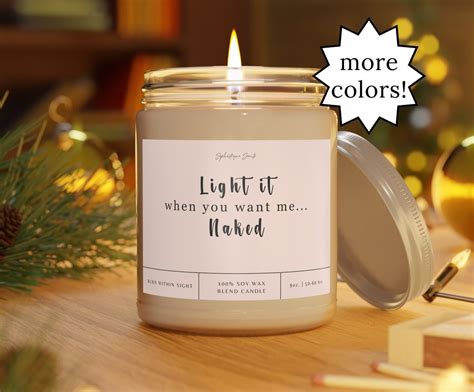 Light It When You Want Me Naked Gift For Him Boyfriend Gift Gift For Husband Funny Gifts For Him