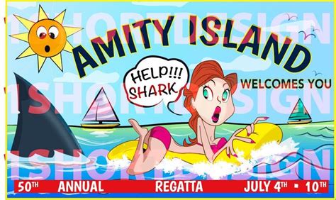 Jaws Amity Island Graffitied Billboard 300 Dpi Large Etsy In 2022