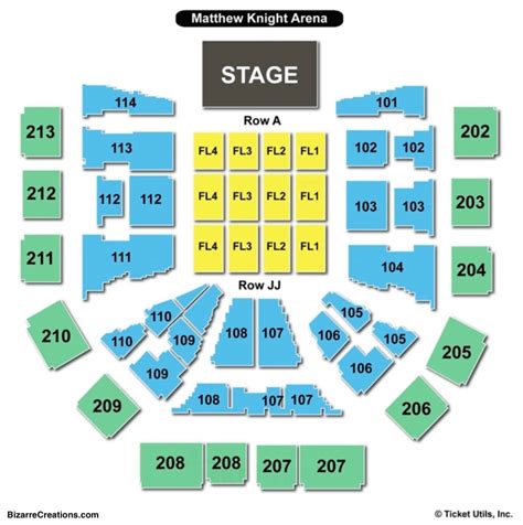 Matthew Knight Arena Seating Chart With Seat Numbers - Arena Seating Chart