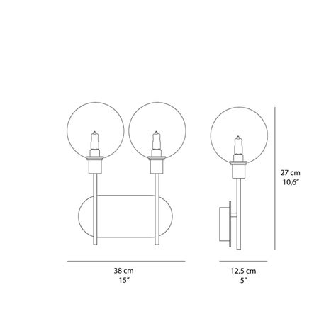 Ideal Lux Maracas AP2 Lampada LED Da Parete Applique 2 Luci