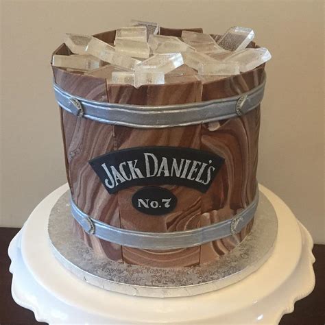 Jack Daniels Whiskey Barrel Cake Cake By Raincitycakes Cakesdecor