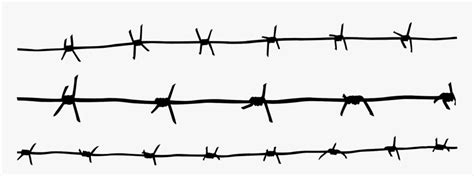 Barbed Wire Fence Drawing, HD Png Download , Transparent Png Image - PNGitem