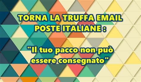 TRUFFA Poste Italiane Nuovo Messaggio