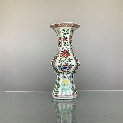 Vaso Antico In Famille Verte Di Epoca Ottagonale Kangxi Catawiki