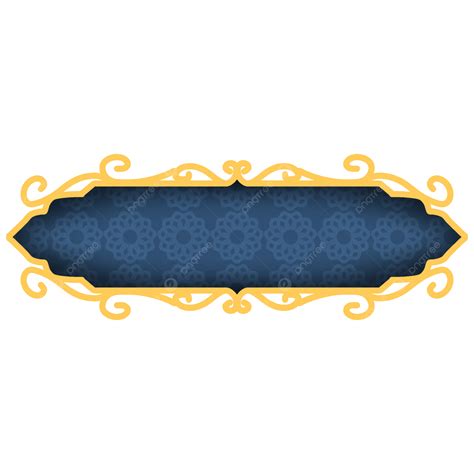 Luxury Royal Blue Textbox Frames Luxury Textbox PNG Transparent