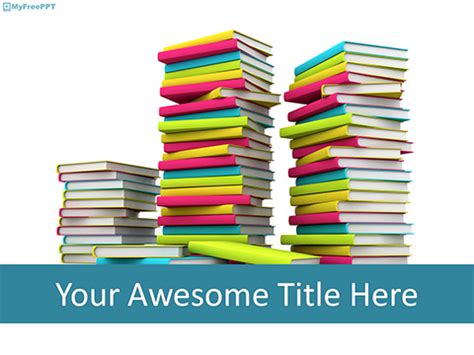 Free Flock of Books PowerPoint Template - Download Free PowerPoint PPT