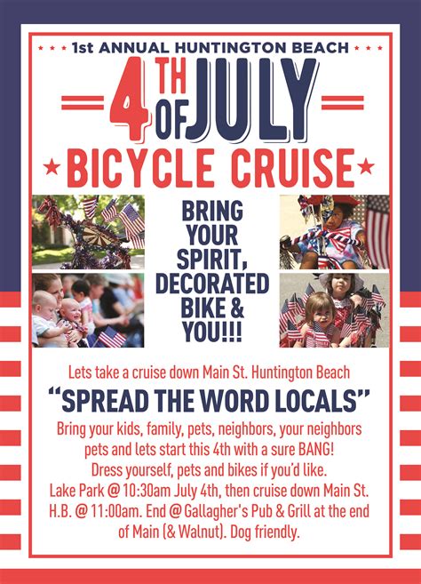 4th Of July Bike Parade Bike Parade Event Flyers Flyer